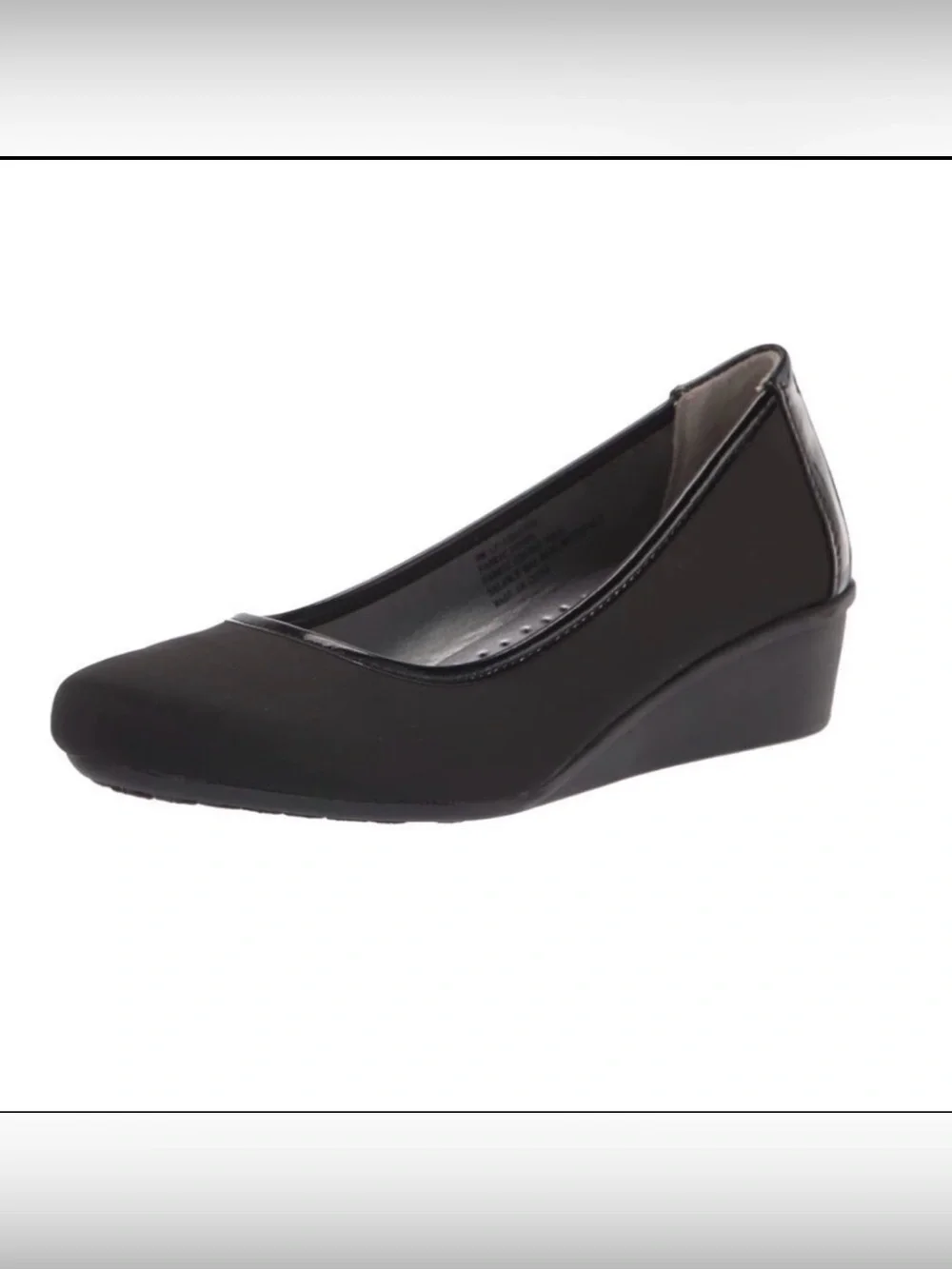 LONDON FOG Chester Neoprene Dress Wedge Size 7.5 NEW # Box 631
